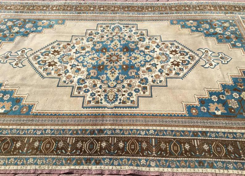 Antique Turkish Oushak Rug 362cm x 221cm Hand Knotted