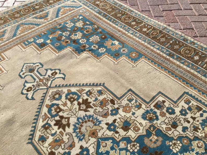 Antique Turkish Oushak Rug 362cm x 221cm Hand Knotted