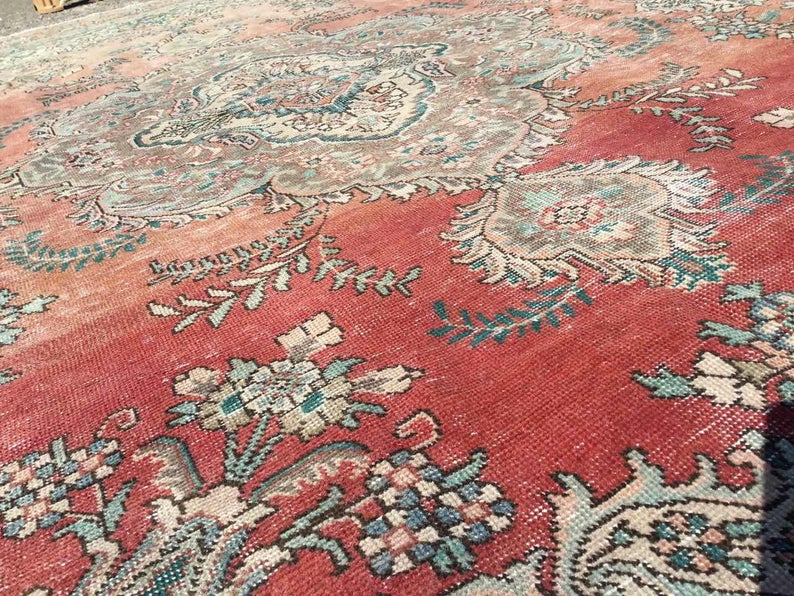 Antique Turkish Oushak Rug 384cm x 288cm Hand Knotted