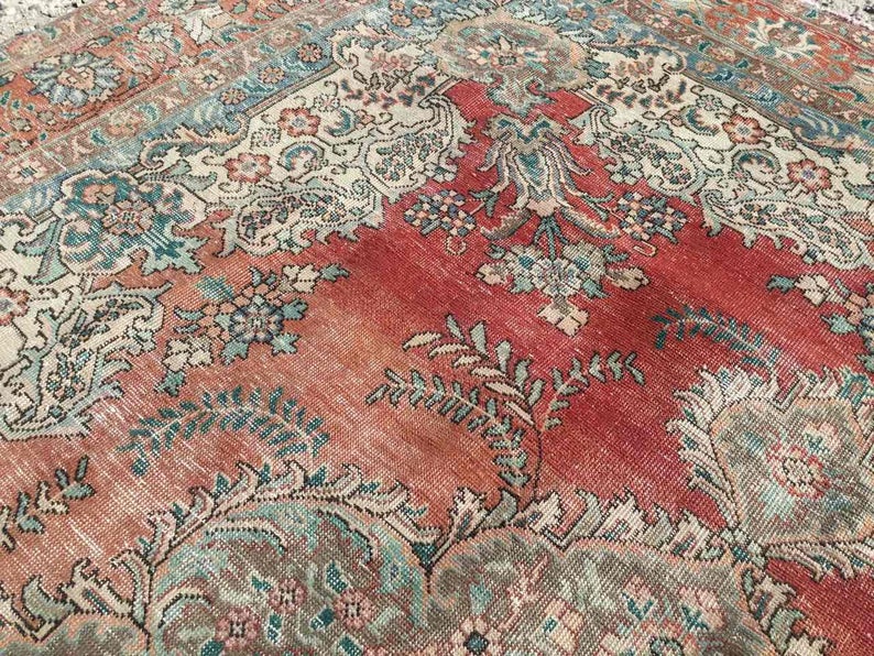 Antique Turkish Oushak Rug 384cm x 288cm Hand Knotted