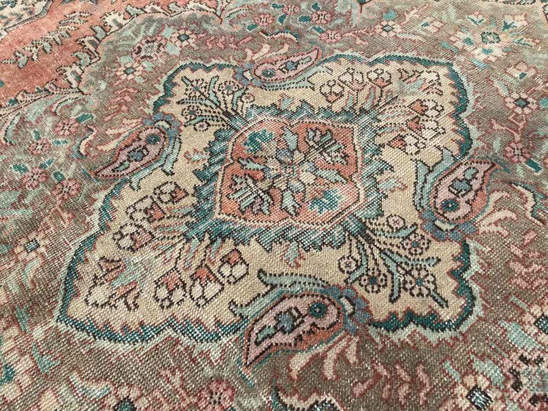 Antique Turkish Oushak Rug 384cm x 288cm Hand Knotted