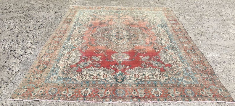 Antique Turkish Oushak Rug 384cm x 288cm Hand Knotted