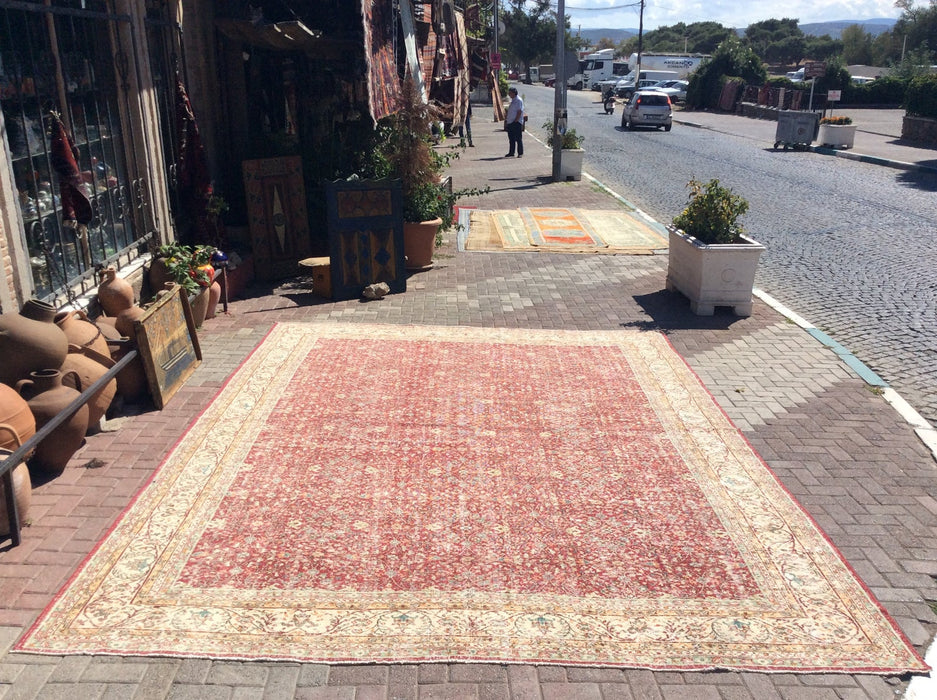 Antique Turkish Oushak Rug 390cm x 255cm Hand Knotted