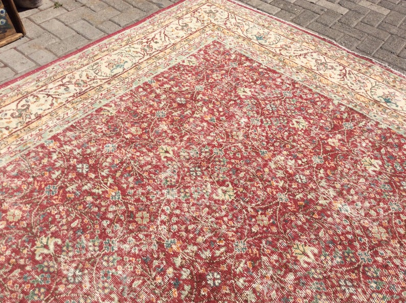 Antique Turkish Oushak Rug 390cm x 255cm Hand Knotted