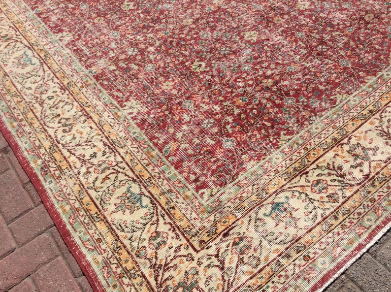 Antique Turkish Oushak Rug 390cm x 255cm Hand Knotted