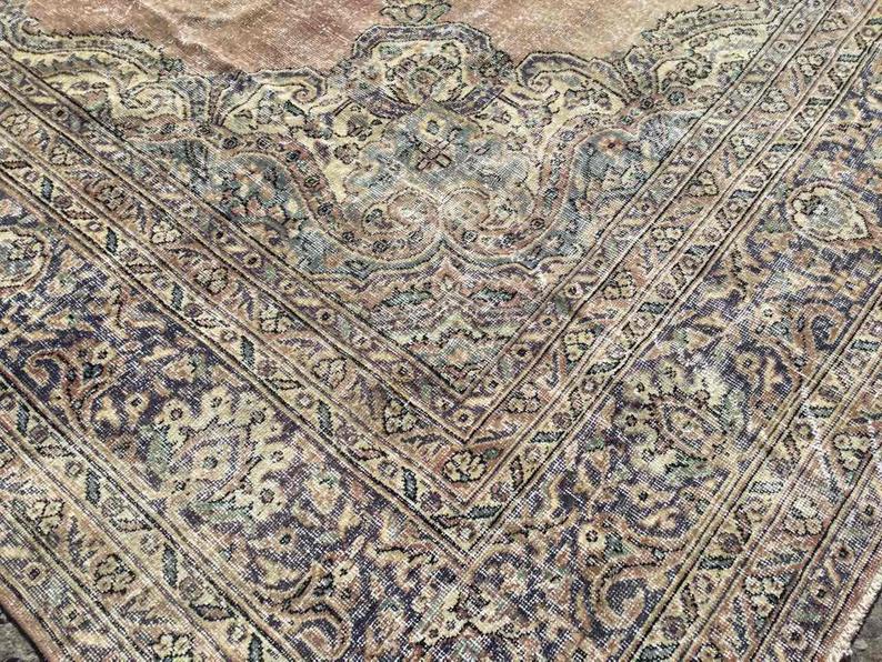 Antique Turkish Oushak Rug 420cm x 302cm Hand Knotted