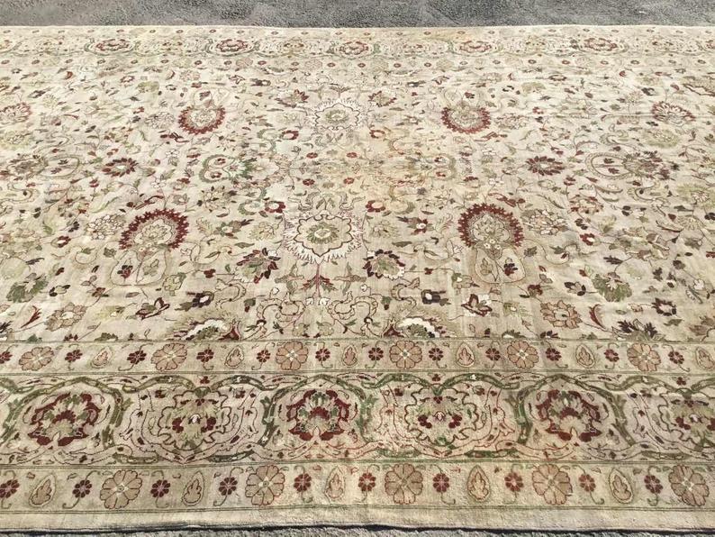 Antique Turkish Oushak Rug 732cm x 428cm Hand Knotted