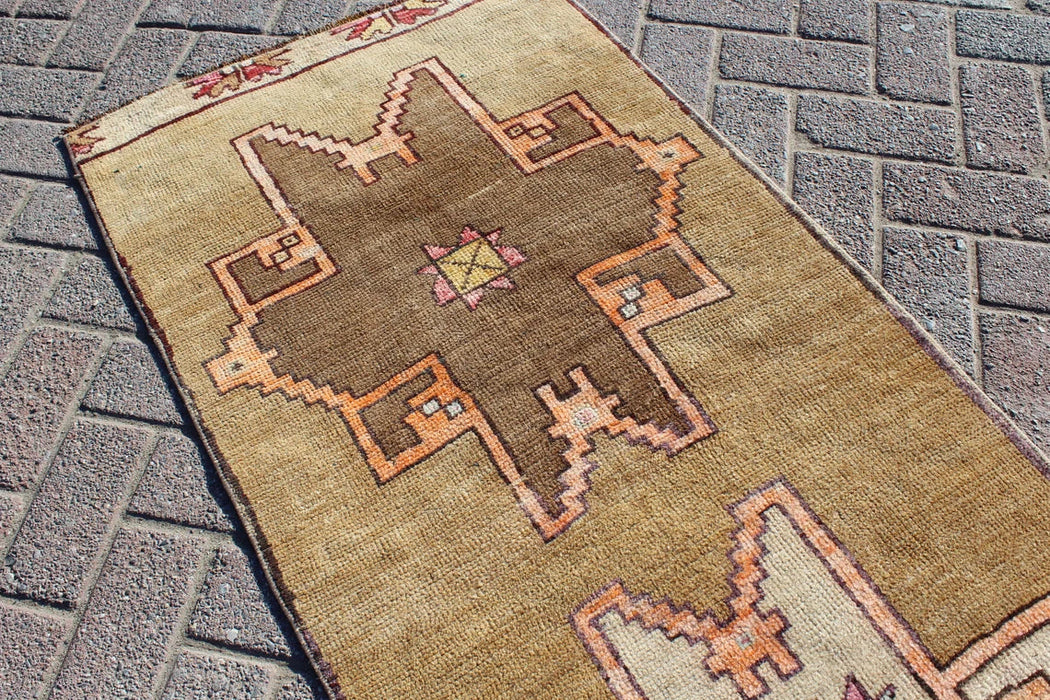 Antique Turkish Runner Rug 280cm x 67cm Hand Knotted