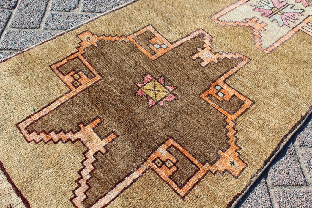 Antique Turkish Runner Rug 280cm x 67cm Hand Knotted