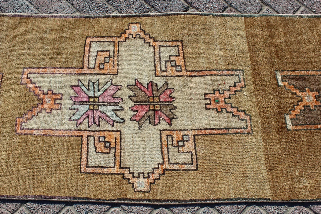 Antique Turkish Runner Rug 280cm x 67cm Hand Knotted