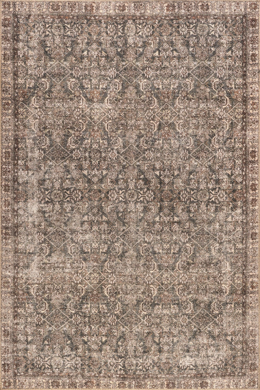 Antiqued Brown Jute-Blend Area Rug 160 cm x 230 cm