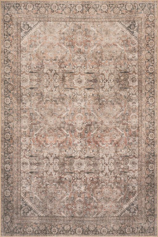 Antiqued Brown Jute-Blend Area Rug 160x230 cm