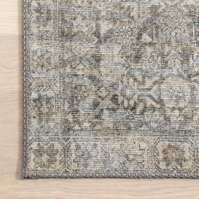 Antiqued Grey Jute-Blend Area Rug 120x180 cm