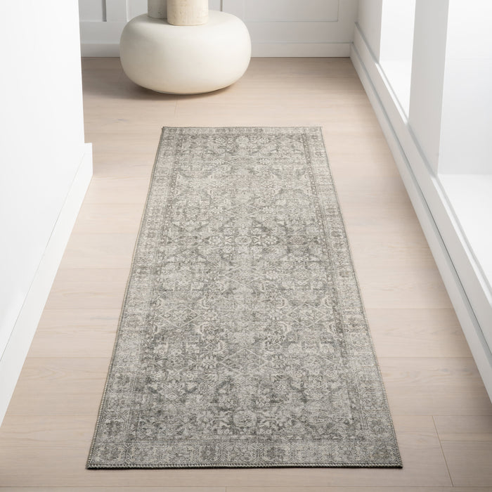 Antiqued Grey Jute-Blend Area Rug 120x180 cm