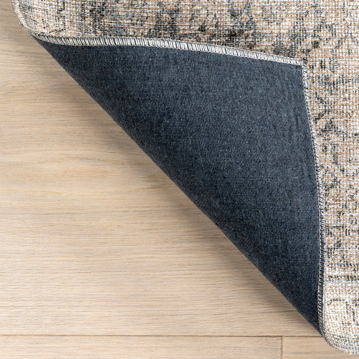 Antiqued Grey Jute-Blend Area Rug 170x240 cm