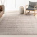 Antiqued Grey Jute-Blend Area Rug for Modern Homes