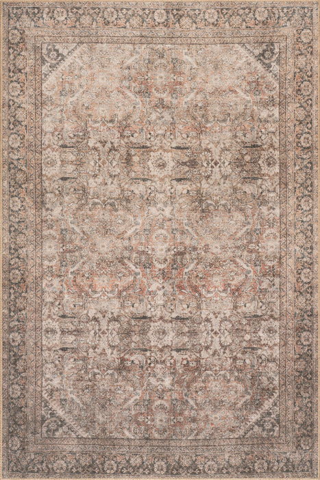 Antiqued Jute-Blend Area Rug 120x180 cm Brown