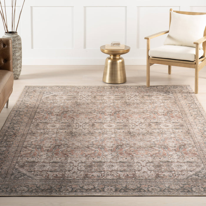 Antiqued Jute-Blend Area Rug 120x180 cm Brown