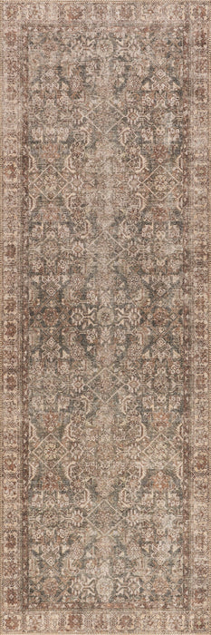 Antiqued Jute-Blend Area Rug 152Cm Brown