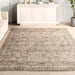 Antiqued Jute-Blend Area Rug 160x230 cm Dark Beige