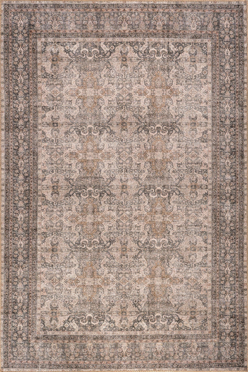 Antiqued Jute Blend Area Rug 160x230 cm Dark Beige