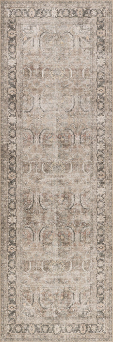 Antiqued Jute-Blend Area Rug Brown 120x180 cm