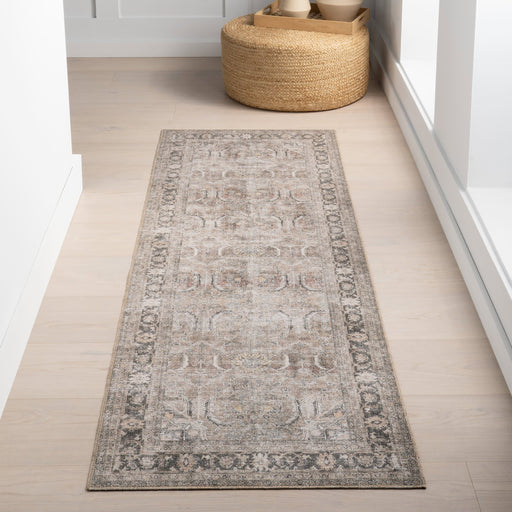 Antiqued Jute-Blend Area Rug Brown 120x180 cm