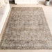 Antiqued Jute Blend Area Rug Dark Beige 150x200 cm