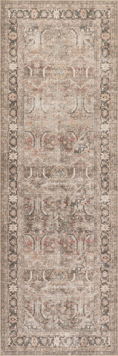 Antiqued Jute-Blend Rug 152 Cm Light Brown Medallion Design