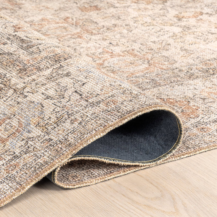 Antiqued Jute Rug for Home Decor in Light Brown 160x230 cm