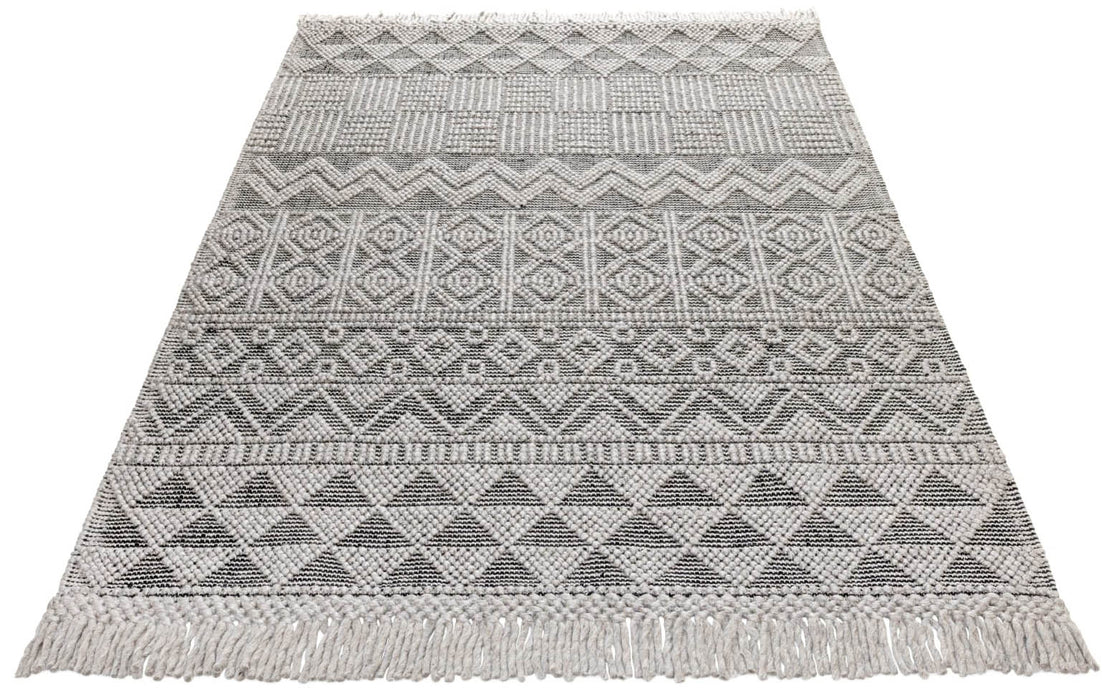 Anya01 Grey Black Rug