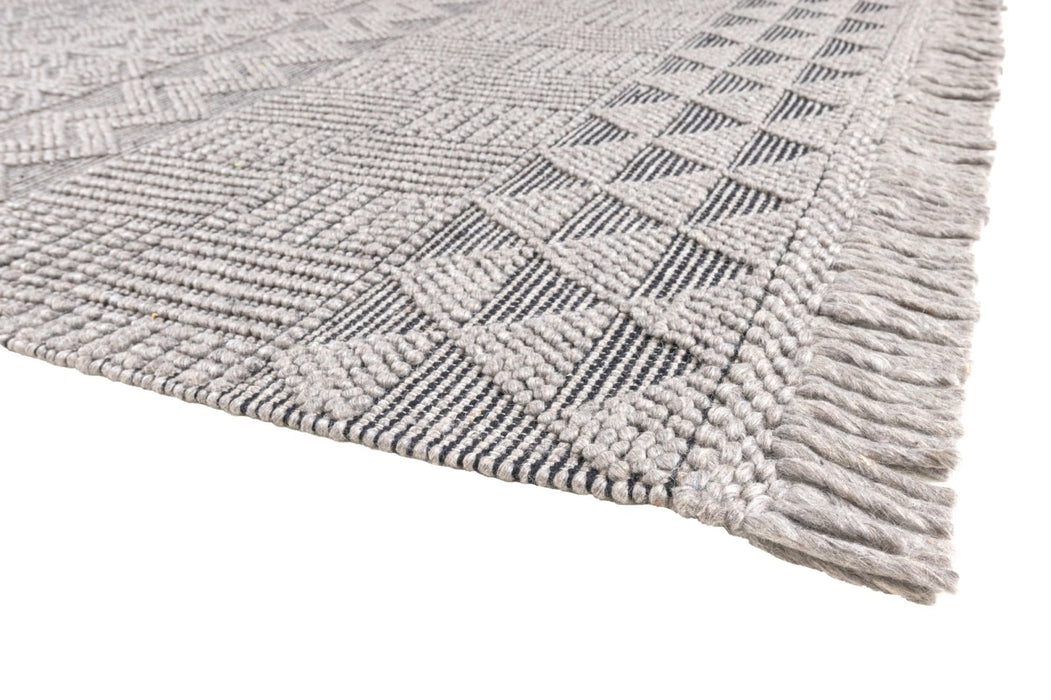 Anya01 Grey Black Rug