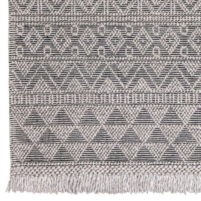 Anya01 Grey Black Rug