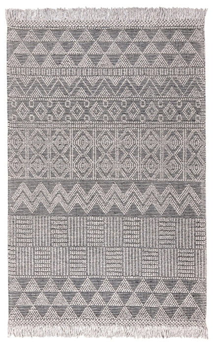 Anya01 Grey Black Rug