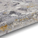 Apollo 2677 Modern Abstract Distressed Marble Metallic Shimmer High-Density Textured Flat Pile Grey/Gold/Cream Rug