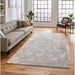 Apollo 2677 Modern Abstract Distressed Marble Metallic Shimmer High-Density Textured Flat Pile Grey/Gold/Cream Rug