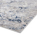 Apollo 2677 Modern Abstract Distressed Marble Metallic Shimmer High-Density Textured Flat Pile Grey/Navy/Cream Rug