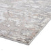 Apollo 2677 Modern Abstract Distressed Marble Metallic Shimmer High-Density Textured Flat Pile Grey/Rose/Cream Rug