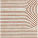 Apollo 2683 Modern Geometric Swirl Distressed Metallic Shimmer High-Density Textured Flat Pile Beige/Grey/Bronze/Terra/Brown/Cream Rug