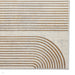 Apollo 2683 Modern Geometric Swirl Distressed Metallic Shimmer High-Density Textured Flat Pile Grey/Gold/Cream Rug