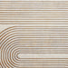 Apollo 2683 Modern Geometric Swirl Distressed Metallic Shimmer High-Density Textured Flat Pile Grey/Gold/Cream Rug