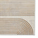 Apollo 2683 Modern Geometric Swirl Distressed Metallic Shimmer High-Density Textured Flat Pile Grey/Gold/Cream Rug