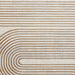 Apollo 2683 Modern Geometric Swirl Distressed Metallic Shimmer High-Density Textured Flat Pile Grey/Gold/Cream Rug