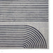 Apollo 2683 Modern Geometric Swirl Distressed Metallic Shimmer High-Density Textured Flat Pile Grey/Navy/Cream Rug