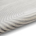 Apollo 2683 Modern Geometric Swirl Distressed Metallic Shimmer High-Density Textured Flat Pile Grey/Silver/Ivory Rug