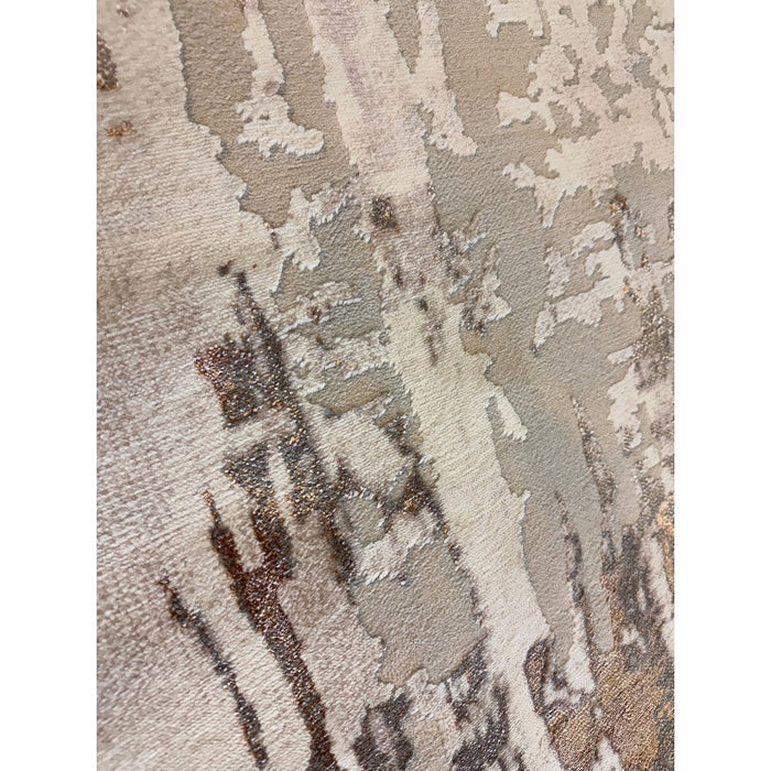 Apollo GR579 Modern Abstract Distressed Metallic Shimmer High-Density Textured Flat Pile Beige/Grey/Bronze/Terra/Brown/Cream Rug