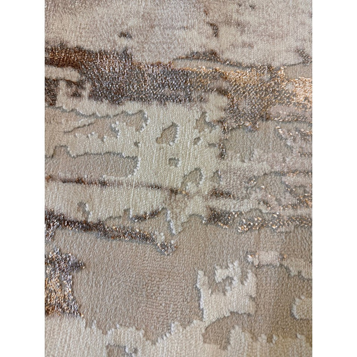 Apollo GR579 Modern Abstract Distressed Metallic Shimmer High-Density Textured Flat Pile Beige/Grey/Bronze/Terra/Brown/Cream Rug