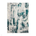 Apollo GR579 Modern Abstract Distressed Metallic Shimmer High-Density Textured Flat Pile Grey/Green/Cream Rug 160 x 220 cm