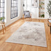 Apollo GR579 Modern Abstract Distressed Metallic Shimmer High-Density Textured Flat Pile Grey/Rose/Cream Rug