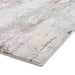 Apollo GR579 Modern Abstract Distressed Metallic Shimmer High-Density Textured Flat Pile Grey/Rose/Cream Rug